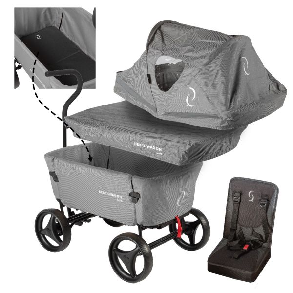 Beachwagon LITE® - Hellgrau Kombideal 2